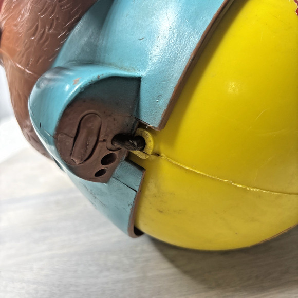 Vintage Roly Poly Bear Toy Fisher Price Playskool 1970s 1980s Wobble Weeble - Picture 9 of 9